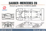Hobby design HD02-0418 Sauber Mercedes C9 - Detail-Up Set for Tamiya 1/24 – image 2
