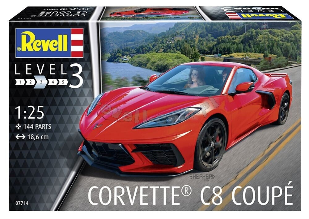Revell 07714 Corvette C8 Coupe 1/25 – immagine 3