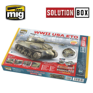 AMMO of Mig Jimenez 7700 WW II AMERICAN ETO SOLUTION BOX – immagine 2