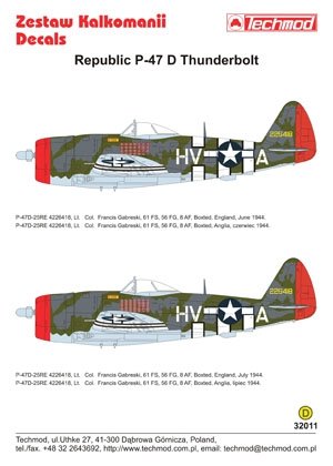 Techmod 32011 - Republic P-47D Thunderbolt 1/32 – immagine 2