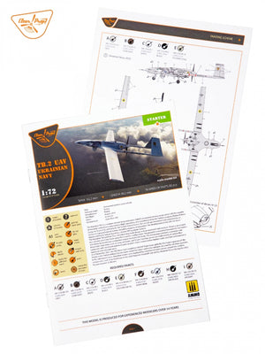 Clear Prop! CP72034 TB.2 UAV UKRAINIAN NAVY STARTER KIT 1/72 – zdjęcie 7