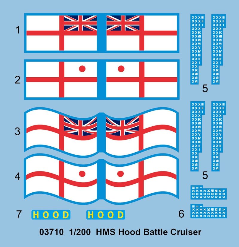 Trumpeter 03710 HMS Hood Battle Cruiser 1/200 – immagine 3