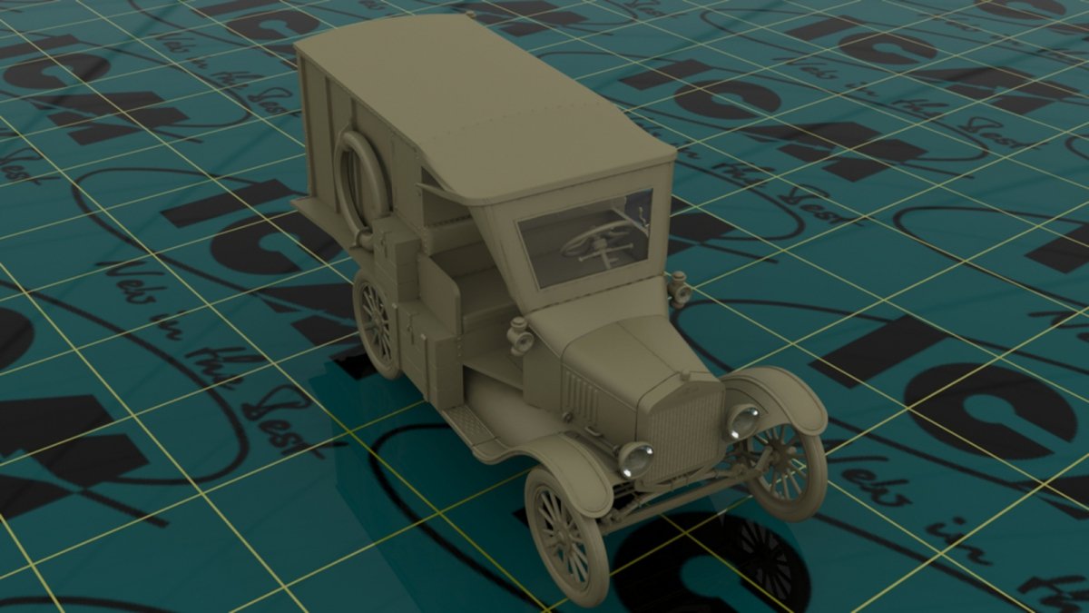 ICM 35662 Model T 1917 Ambulance with US Medical Personnel 1/35 – image 2