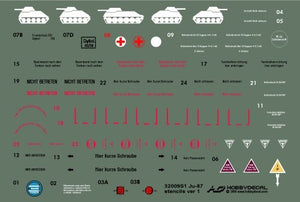 HobbyDecal ST32009V1 Ju-87 Pochoirs ver 1 1/32