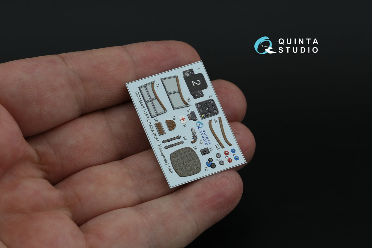 Quinta Studio QD48445 I-153 3D-Printed coloured Interior on decal paper (ICM/Hasegawa) 1/48 – immagine 7