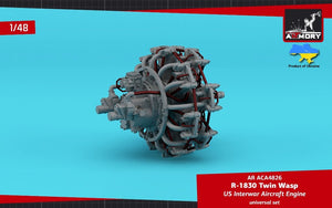 Armory Models ACA4826 R-1830 Twin Wasp US Inter-War &amp;amp; WWII aircraft engine 1/48 – imagen 3