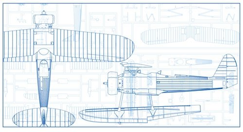 Hasegawa JT97 Nakajima E8N1 Type 95 Recon Seaplane Model 1 1/48 – immagine 2