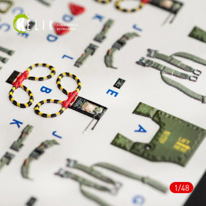 KELIK K48056 F-4G INTERIOR 3D DECALS FOR MENG KIT 1/48 – Bild 9