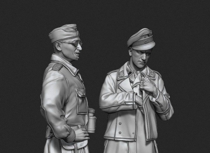 Panzer Art FI35-083 Waffen-SS tank officers Kursk battle set 1/35 – Bild 2