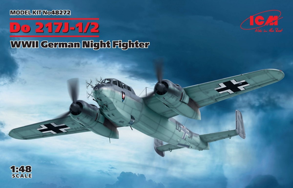 ICM 48272 Do 217J-1/2, Chasseur de nuit allemand de la Seconde Guerre mondiale, échelle 1/48