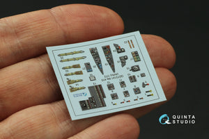Quinta Studio QD72141 Me 410 3D-Printed coloured Interior on decal paper (Airfix) 1/72 – zdjęcie 4