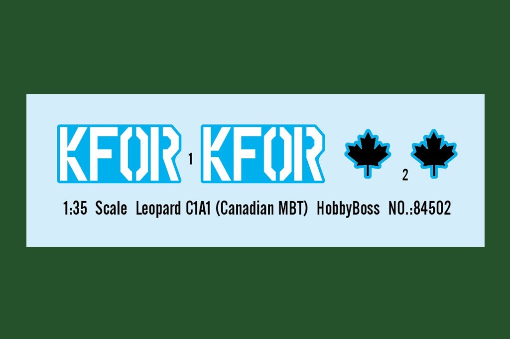 Hobby Boss 84502 Leopard C1A1 (Canadian MBT) 1/35 – immagine 4