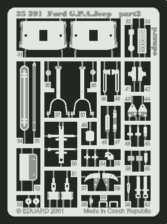 Eduard 35391 Ford G. P.A. Jeep 1/35 TAMIYA – immagine 2