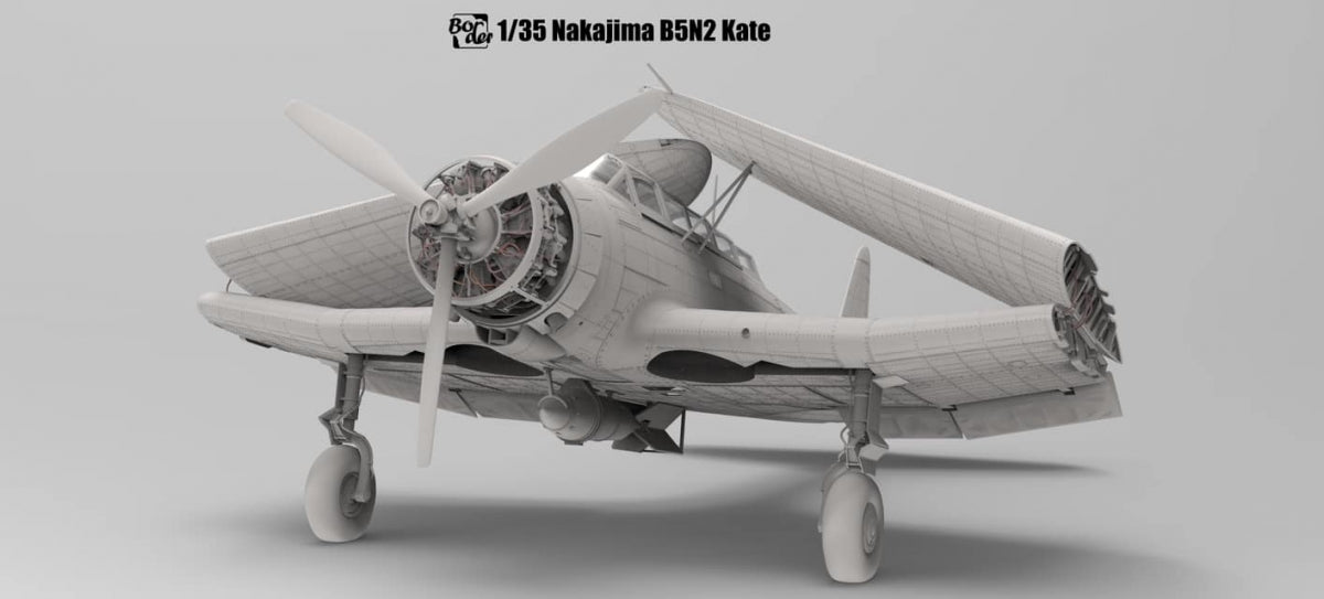 Border Model BF-005 Nakajima B5N2 Type 97 Carrier Attack Bomber &amp;quot;Kate&amp;quot; w/ Full interior 1/35 – immagine 8