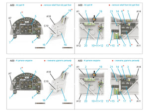 Quinta Studio QDS-48574 Fairey Battle Mk.I 3D-Printed &amp;amp; coloured Interior on decal paper (Trumpeter) (small version) 1/48 – zdjęcie 7