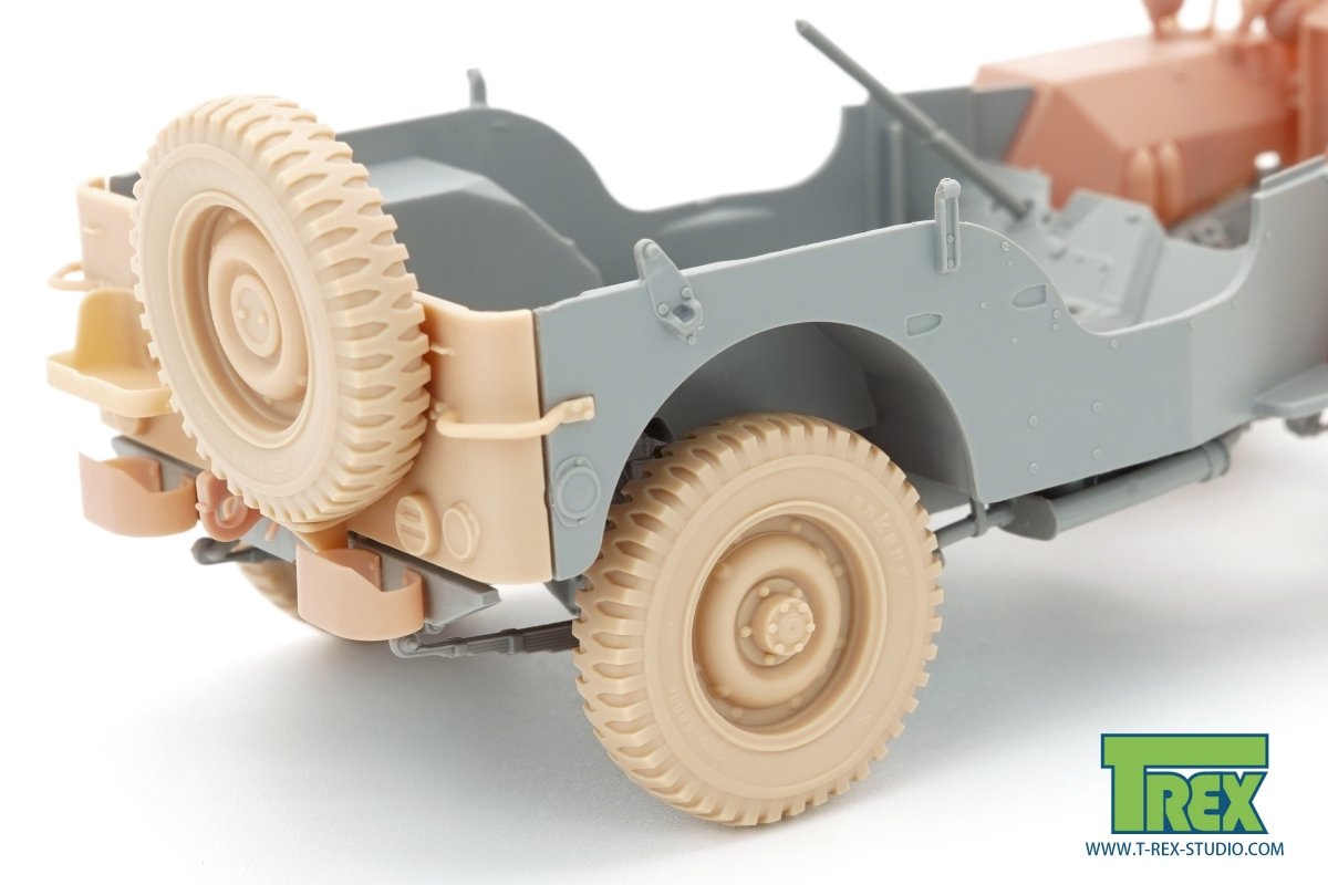 Roues T-Rex Studio TR35055 Willys MB (pneu lesté) avec roue de secours 1/35 – image 3