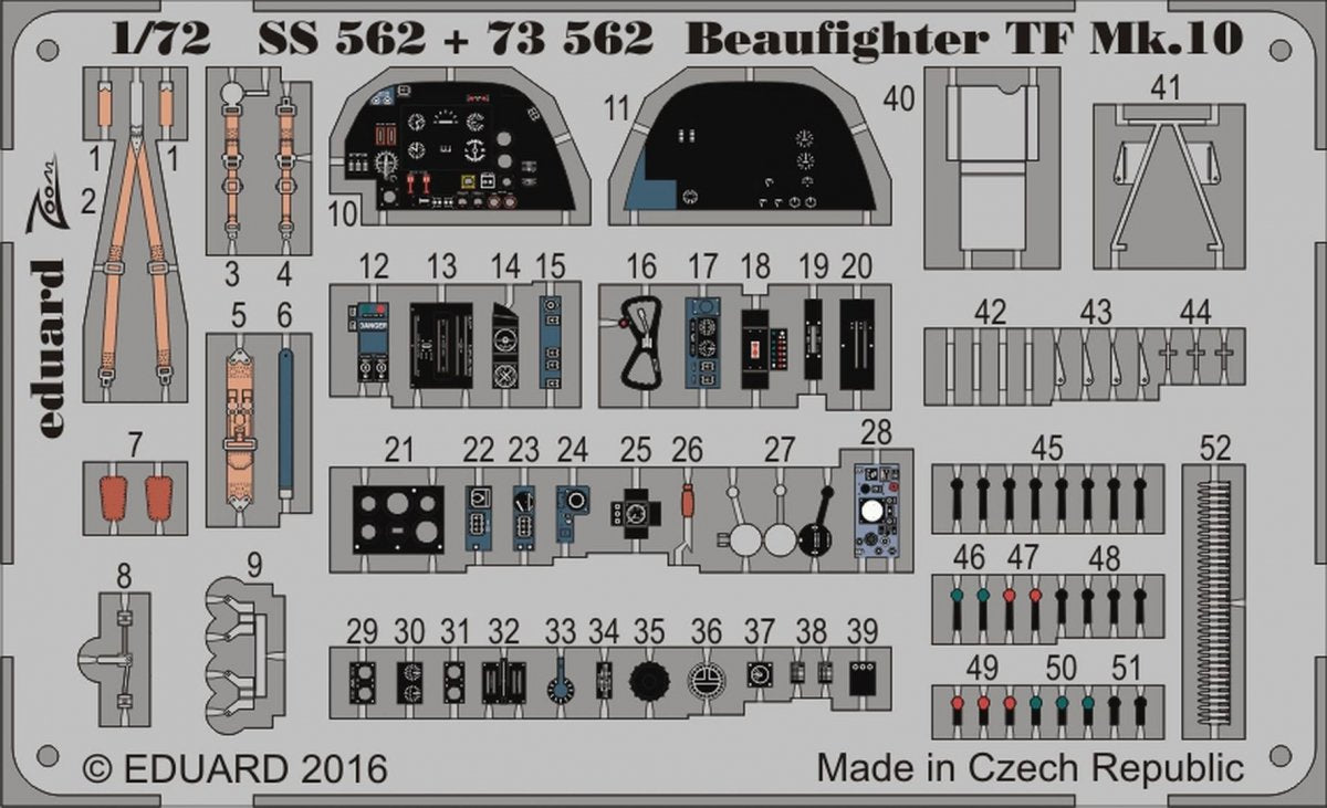 Eduard BIG72116 BEAUFIGHTER TF Mk.10 1/72 AIRFIX – imagen 4