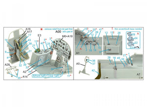 Quinta Studio QD32154 IL-2M3 3D-Printed &amp;amp; coloured Interior on decal paper (Hobby Boss) 1/32 – immagine 8
