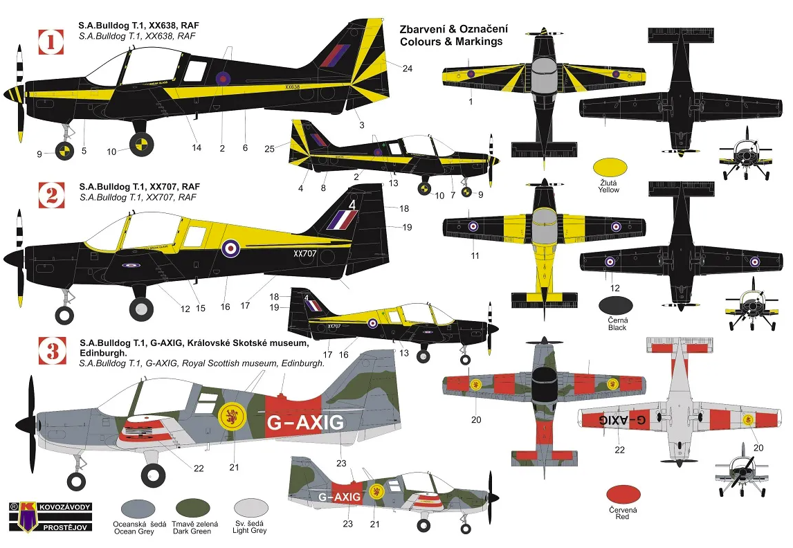 Kovozavody Prostejov KPM0299 S.A. Bulldog T.1 „RAF Special“ 1/72 – immagine 2