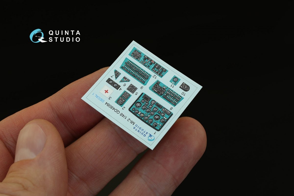 Quinta Studio QD48084 Mi-2 3D-Printed &amp;amp; coloured Interior on decal paper (for Aeroplast kit) 1/48 – zdjęcie 3