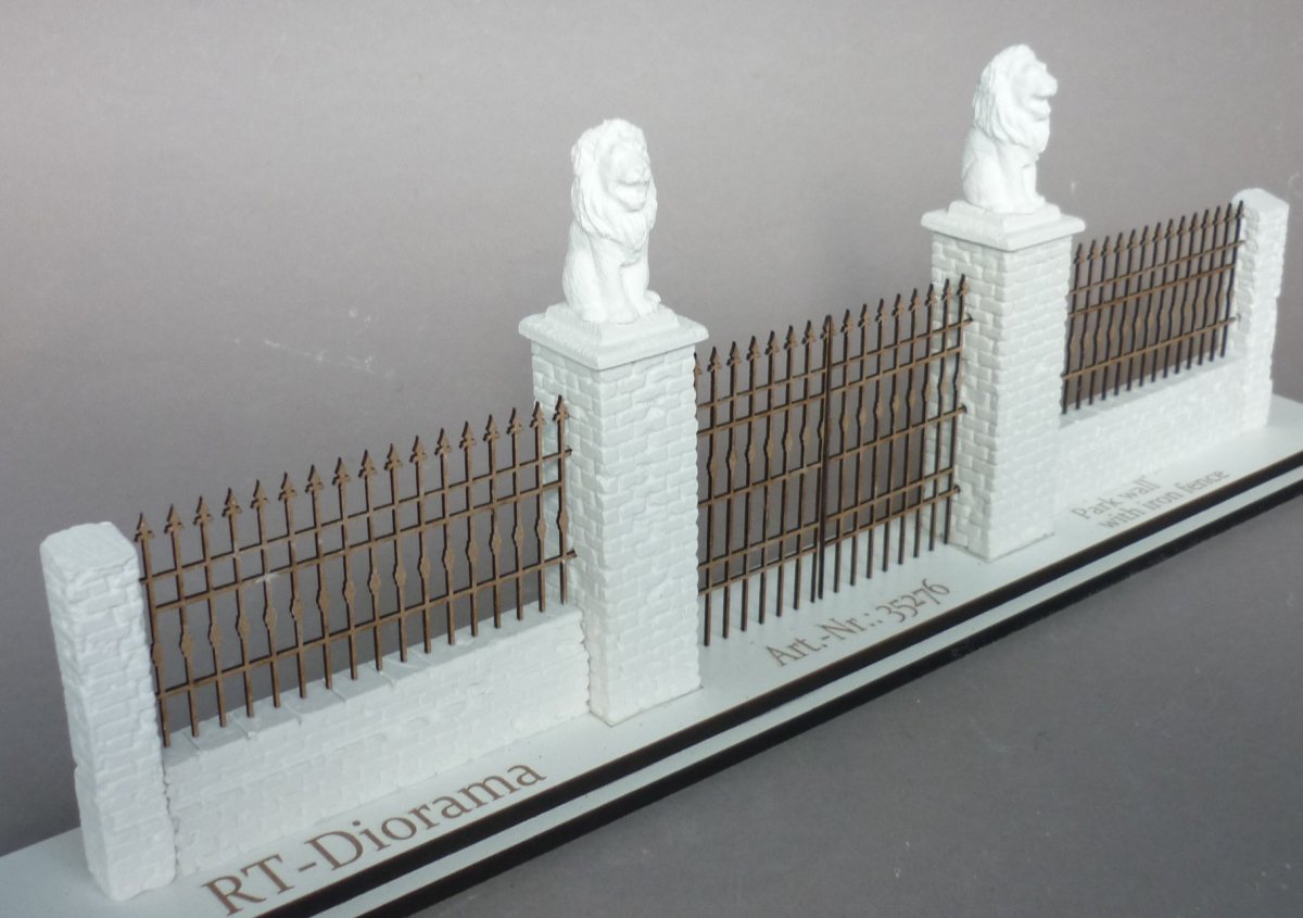 RT-Diorama 35276 Park wall with Fence 1/35 – immagine 4