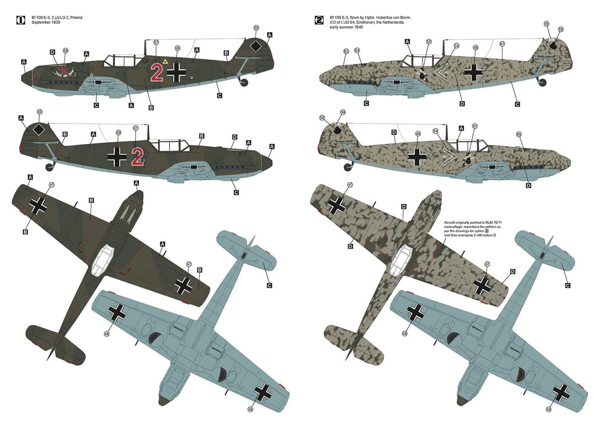 Hobby 2000 32004 Messerschmitt Bf 109 E-3 ( DRAGON + CARTOGRAF ) 1/32 – Bild 3