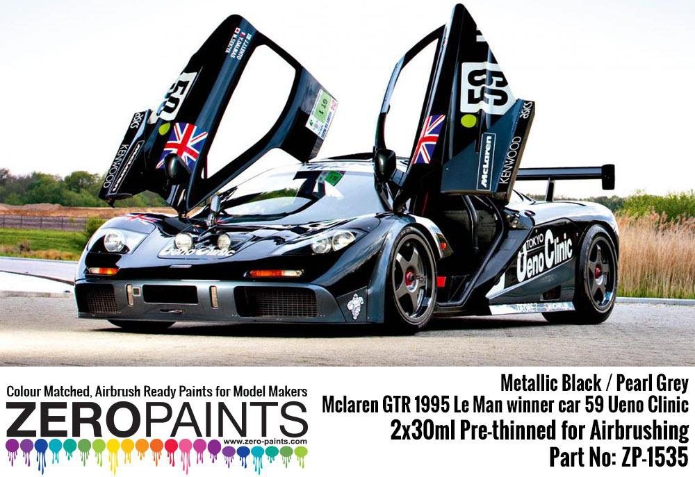 Zero Paints ZP-1535 Mclaren GTR 1995 Le Man Winner Car 59 Ueno Clinic Paint Set 2x30ml – zdjęcie 2