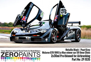 Zero Paints ZP-1535 Mclaren GTR 1995 Le Man Winner Car 59 Ueno Clinic Paint Set 2x30ml – zdjęcie 2