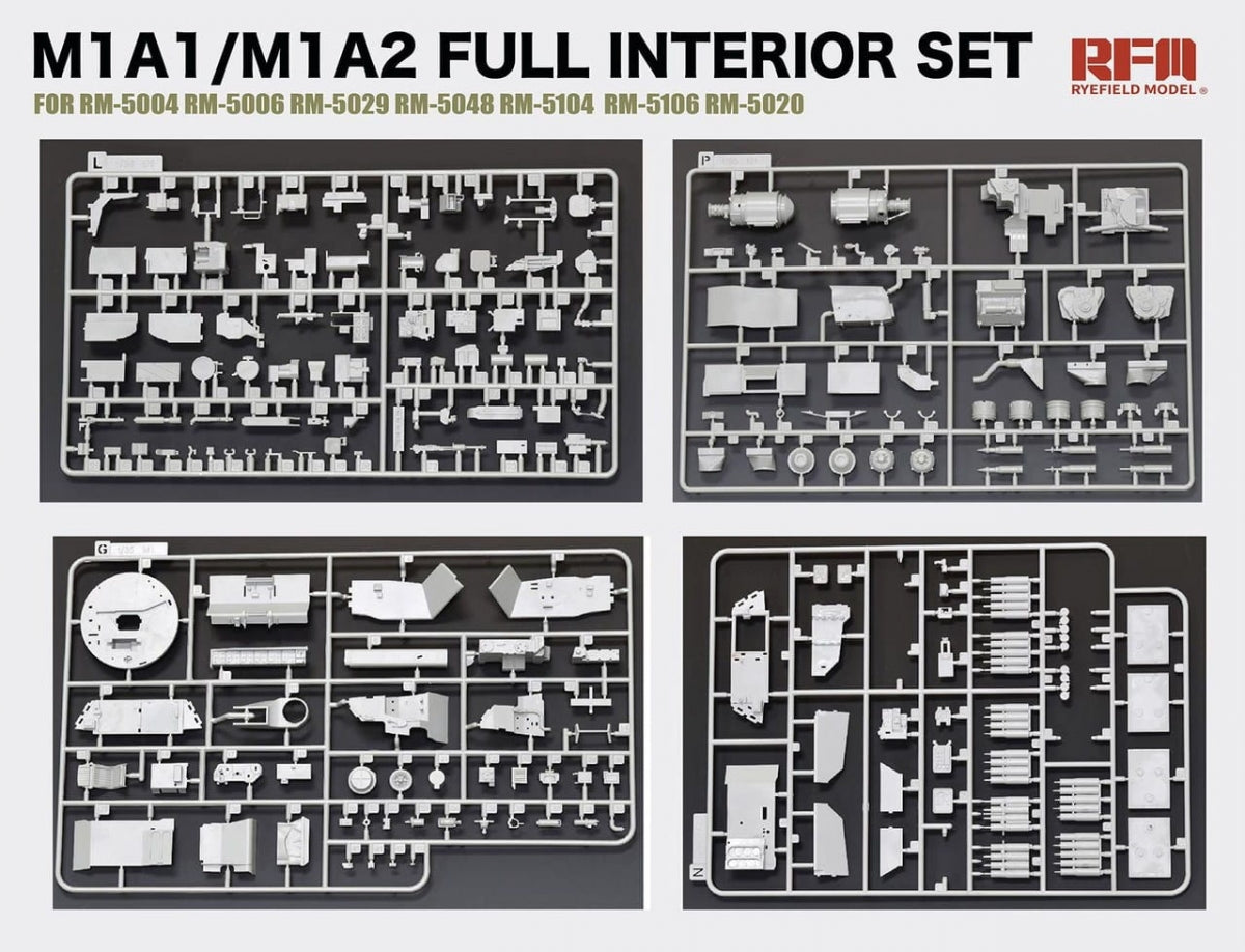 Rye Field Model 5121 M1A1 / M1A2 Abrams Full Interior Set 1/35 – image 3