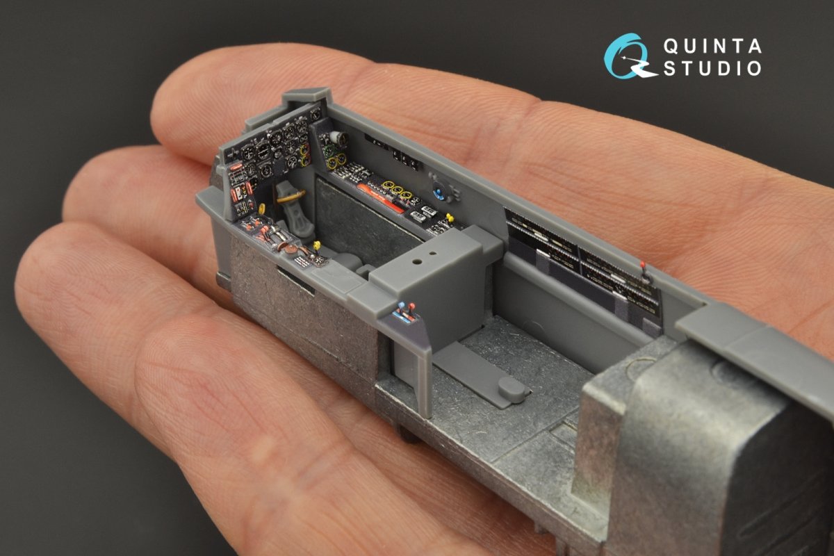 Quinta Studio QD48229 He 219 3D-Printed &amp;amp; coloured Interior on decal paper (Tamiya) 1/48 – immagine 4