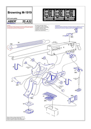 Aber 35A032 Browning M-1919 1/35 – Bild 4