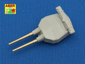 Aber 1/700L-09 Set of 8 pcs 381mm short barrels for turrets with antiblast covers ships Hood 1/700 – imagen 2
