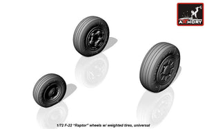 Roues Armory Models AW72315 F-22 Raptor avec pneus lestés 1/72