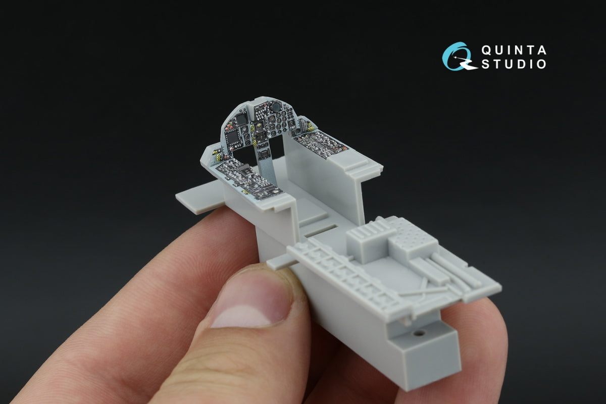 Quinta Studio QDS-48598 F-15C Late/F-15J Late 3D-Printed &amp;amp; coloured Interior on decal paper (Hasegawa) (Small version) 1/48 – immagine 9