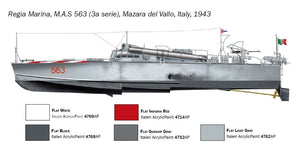 Italeri 5626 M.A.S. 563/568 with crew 1/35 – immagine 3