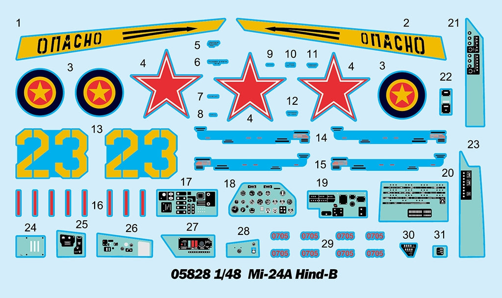 Trumpeter 05828 Mi-24A Hind-B 1/48 – immagine 3