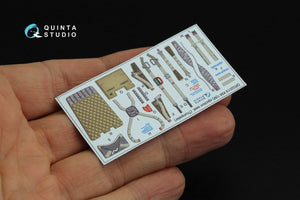 Quinta Studio QD32121 MiG-21UM 3D-Printed &amp;amp; coloured Interior on decal paper (Trumpeter) 1/32 – immagine 14