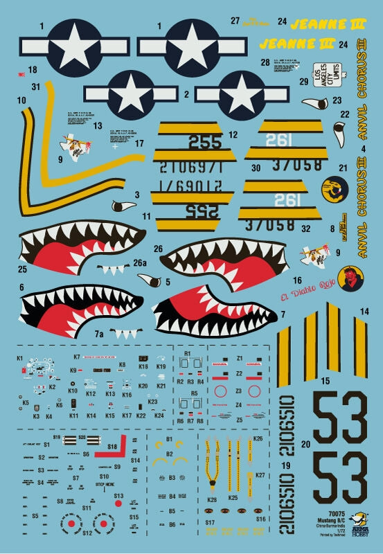 Arma Hobby 70075 P-51B Mustang China, Burma, India 1/72 – zdjęcie 6