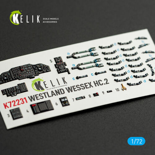 KELIK K72231 WESTLAND WESSEX HC.2 - interior 3D decals for AirFix kit 1/72