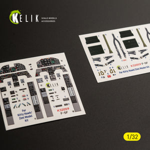 KELIK K32059 F-5F - interior 3D decals for Kitty Hawk/Zimi models kit 1/32 – Bild 15
