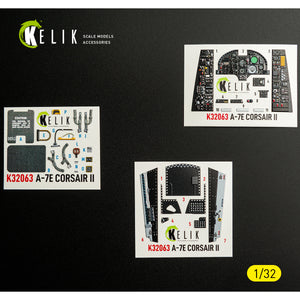 KELIK K32063 A-7E CORSAIR II - interior 3D decals for Trumpeter kit 1/32 – Bild 2
