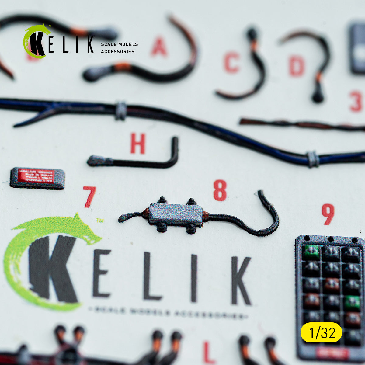 KELIK K32051 F-15C (early) - interior 30 decals for Tamiya kit 1/32 – Bild 3