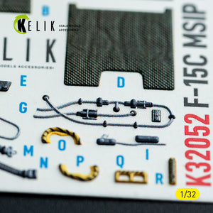 KELIK K32052 F-15C MSIP II - interior 3D decals for Tamiya kit 1/32 – Bild 3