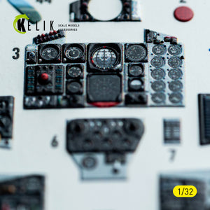 KELIK K32048 F-4C - interior 3D decals for Tamiya kit 1/32 – Bild 4