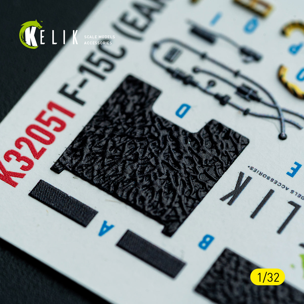KELIK K32051 F-15C (early) - interior 30 decals for Tamiya kit 1/32 – Bild 5