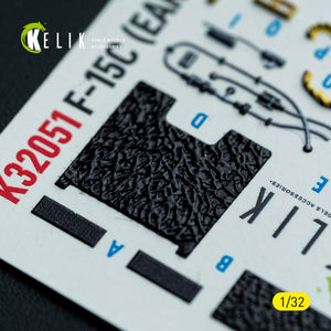 KELIK K32051 F-15C (early) - interior 30 decals for Tamiya kit 1/32 – Bild 5