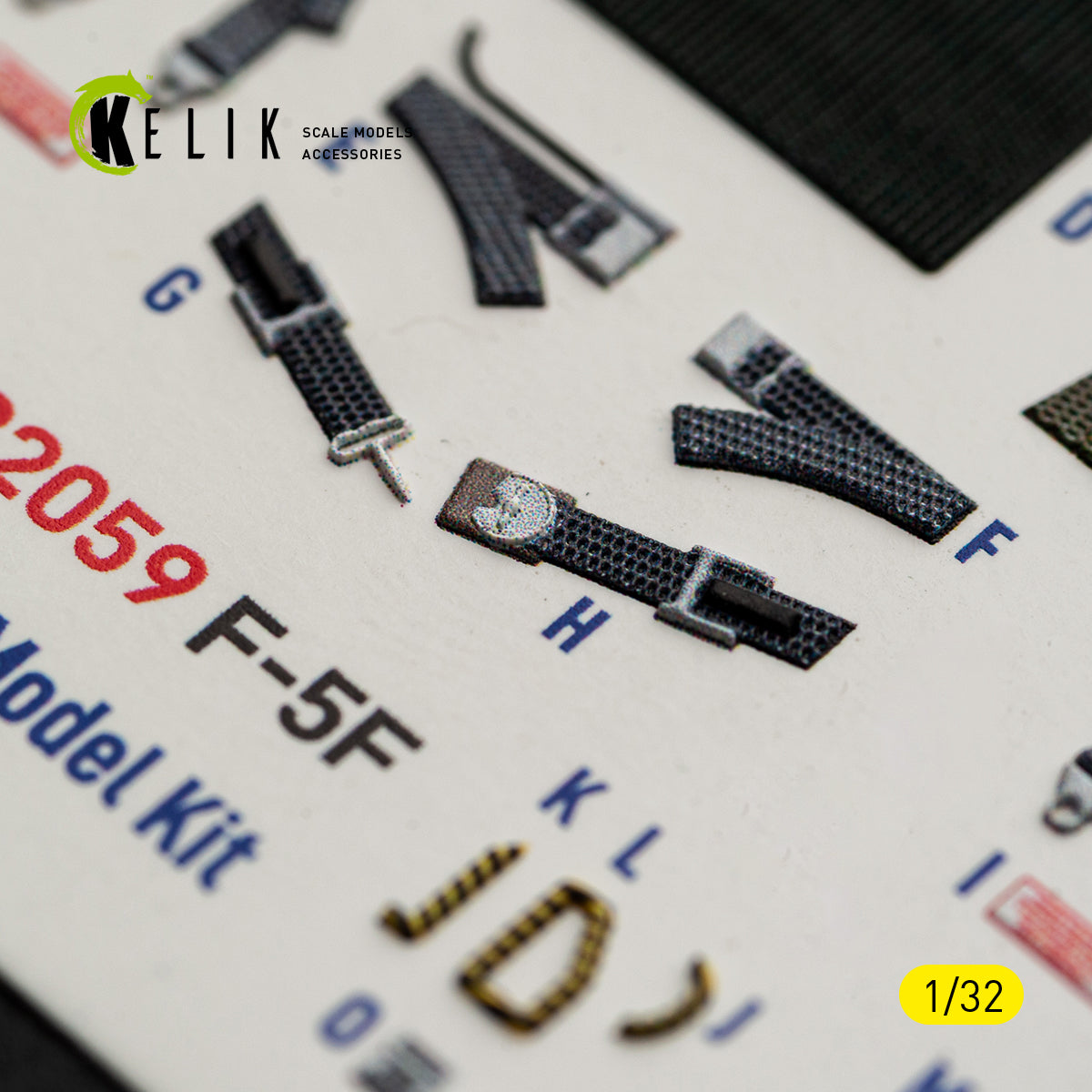 KELIK K32059 F-5F - interior 3D decals for Kitty Hawk/Zimi models kit 1/32 – Bild 12