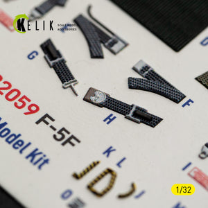 KELIK K32059 F-5F - interior 3D decals for Kitty Hawk/Zimi models kit 1/32 – Bild 12