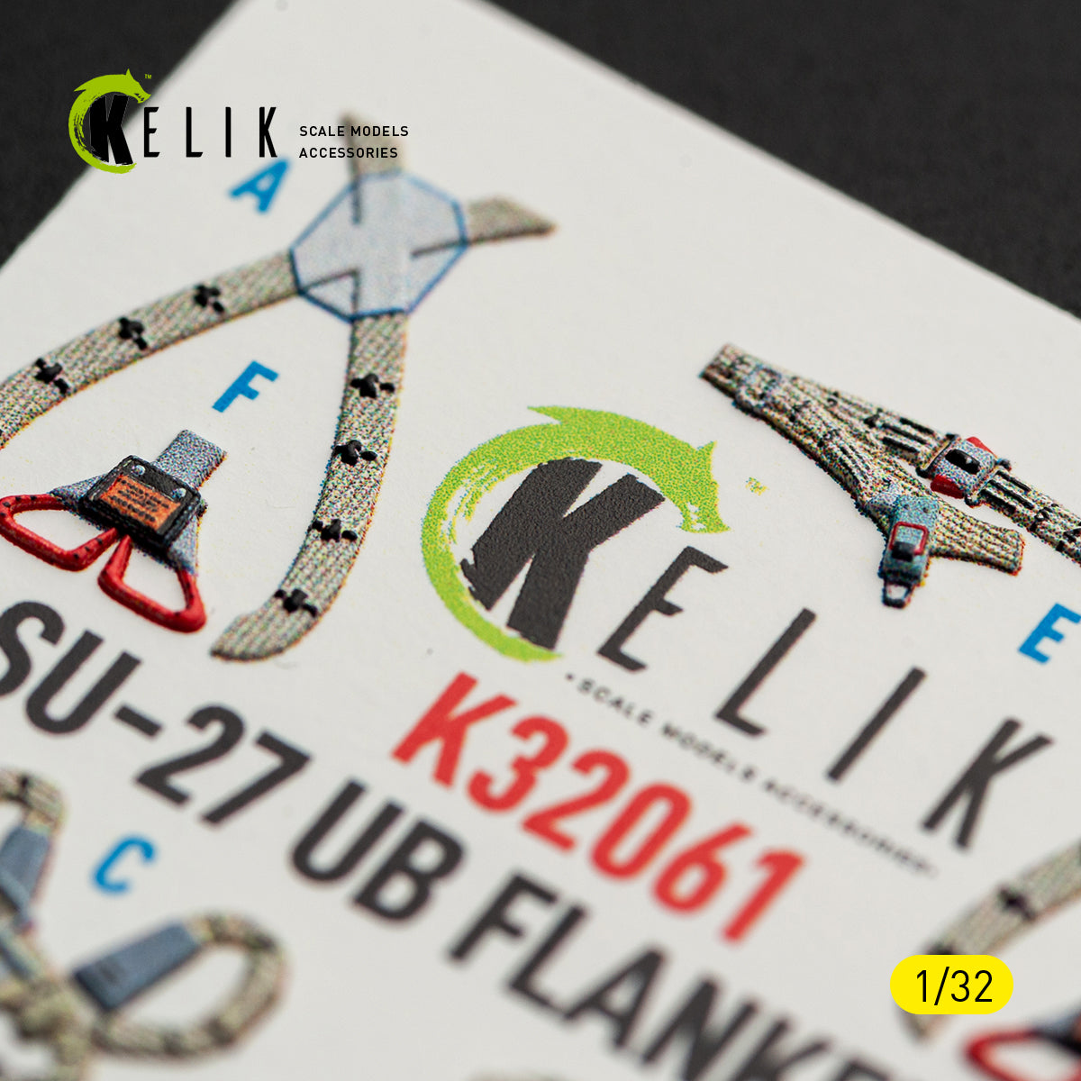 KELIK K32061 SU-27UB Flanker C - interior 3D decals for Trumpeter kit 1/32 – zdjęcie 5