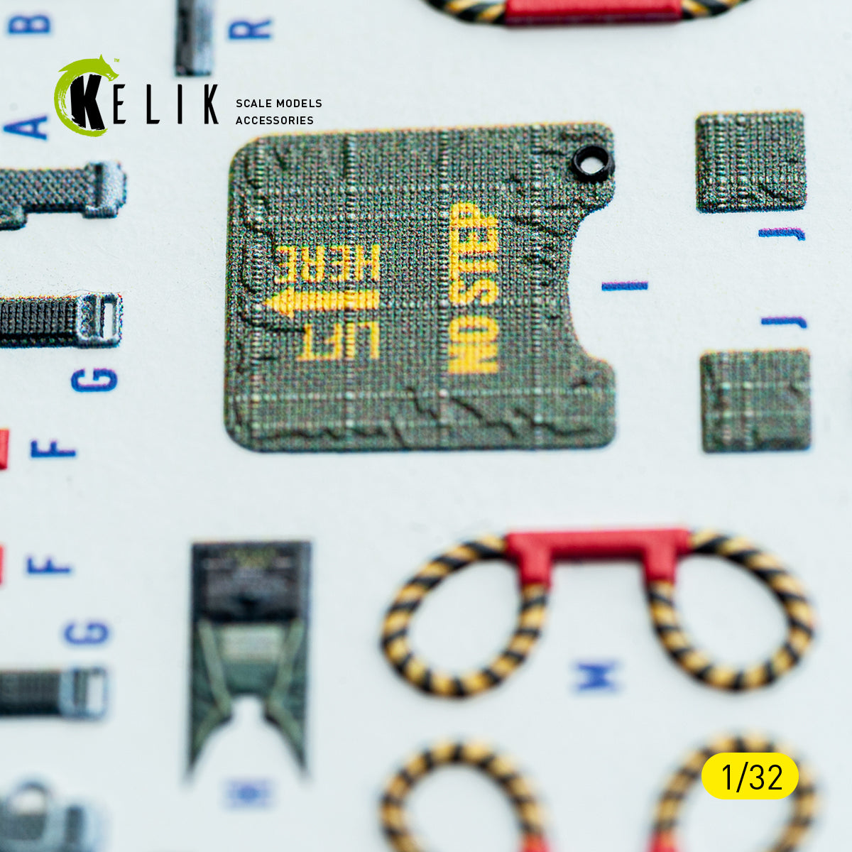 KELIK K32048 F-4C - interior 3D decals for Tamiya kit 1/32 – Bild 6